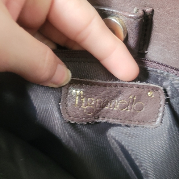 Tignanello Brown Leather Tote - Picture 3 of 10